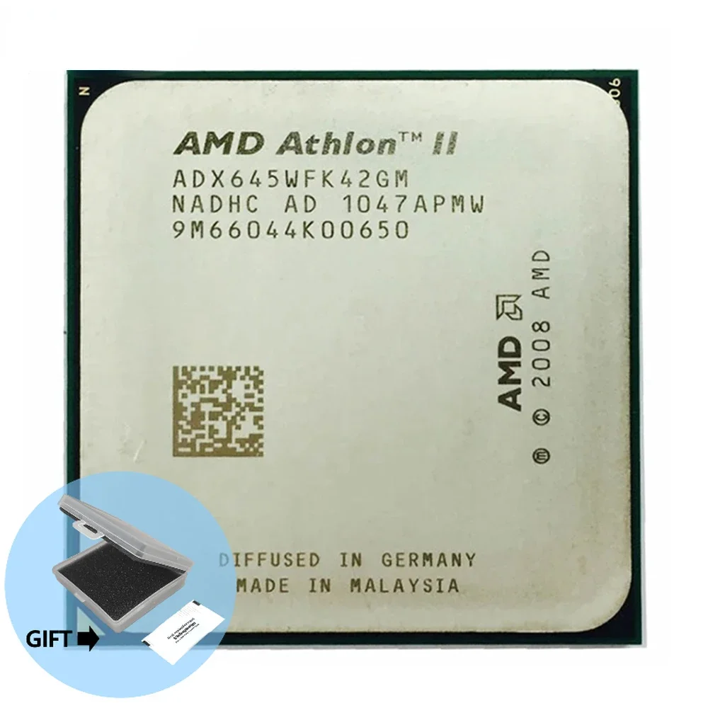 Amd Athlon Ii X4 645 X4-645 X645 Cpu Quad-Core 3.1G Presa Muslimah Am3