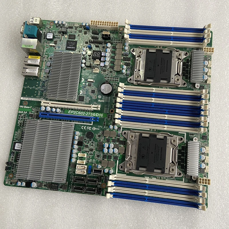 Two-Way Server Motherboard For AsRock EP2C602-2TS6/D16 LGA2011 Support Xeon 5-1600/2600/4600 V2 High Quality 4 Two-Way Server Motherboard For AsRock EP2C602-2TS6/D16 LGA2011 Support Xeon 5-1600/2600/4600 V2 High Quality - Image 2