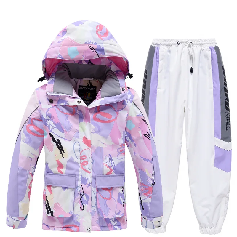 30 Degree Children Ski Jumpsuit Winter Snowboard Jacket Boys And Girls