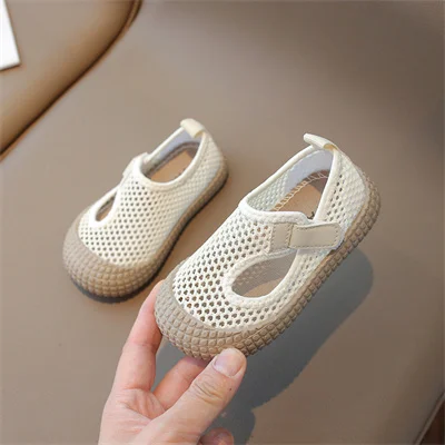 Children's net surface breathable soft sole comfortable casual sandals, boys and girls 2024 summer new casual sports sandals 5