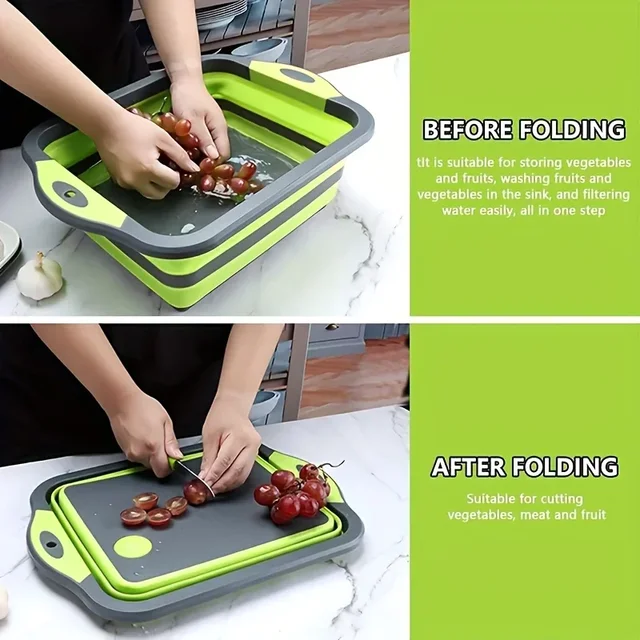 Portable Space Saving Basin with Built-in Sink and Storage Function - Perfect for Outdoor Camping Travel Home Folding Basin 2