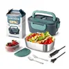Electric Lunch Box Food Heater  Portable Food Warmer Lunchbox for Car Home Leak proof 2 Compartments 110V 220V Pot 1