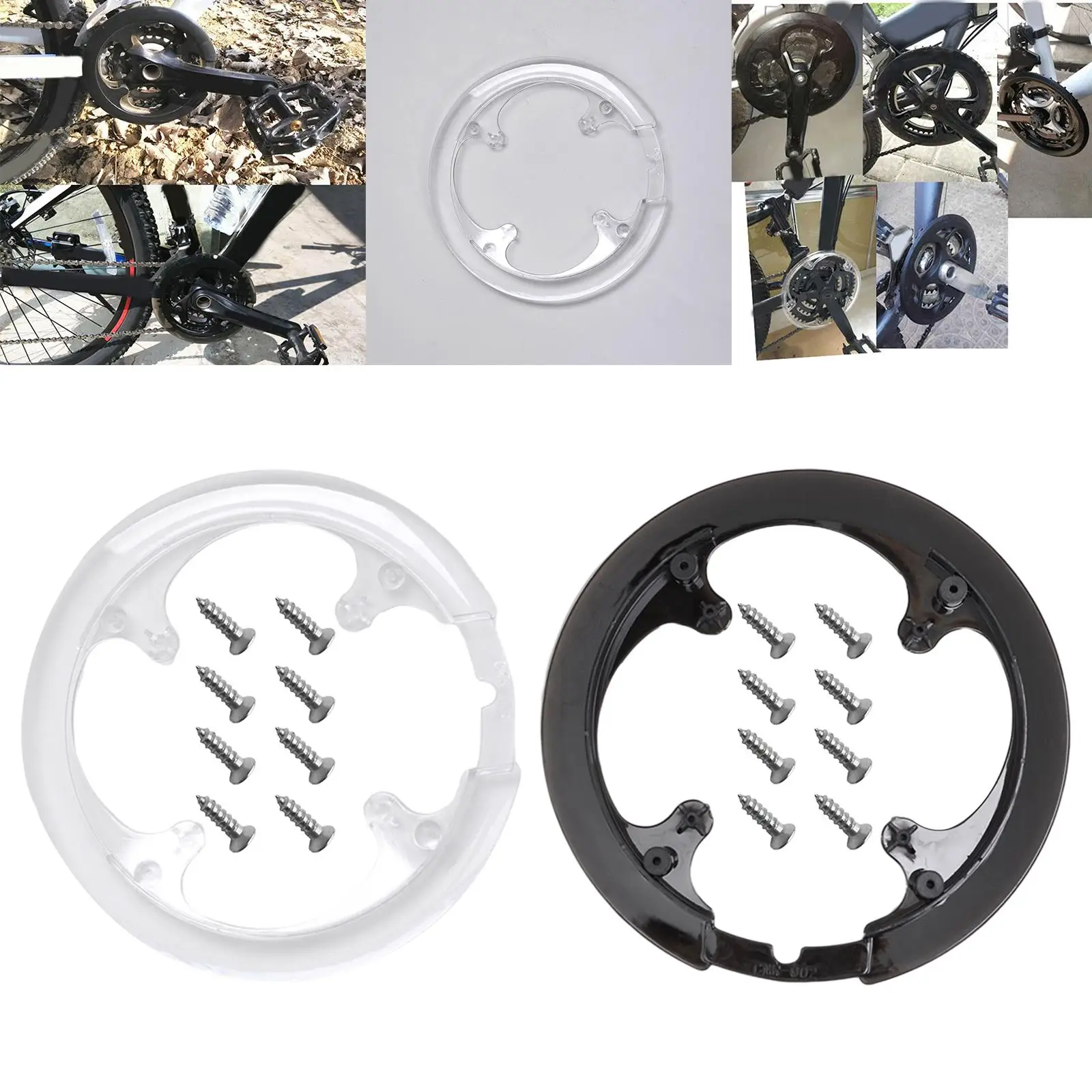 Protezione Per Catena Bici, Copri Corona 42/44T Per Guarnitura, Per Bici Da Strada E MTB, Antiruggine E Antipiega