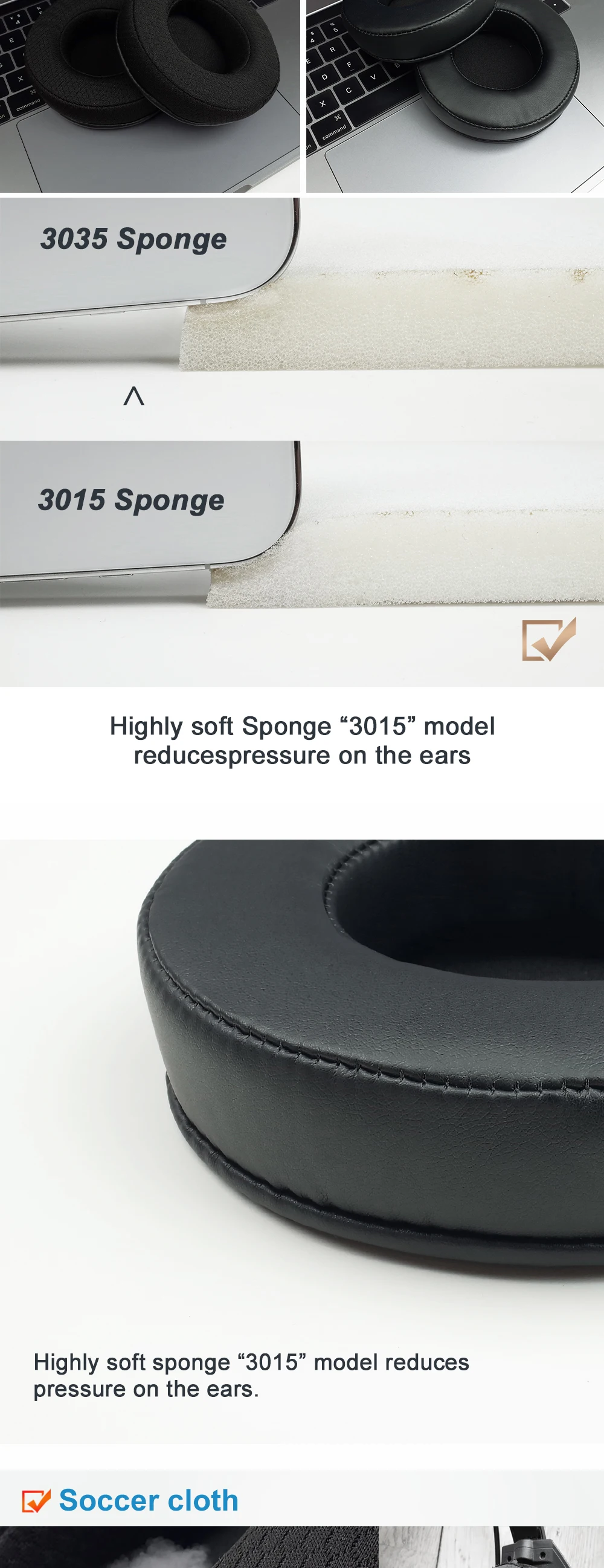 Earphone pads For XIBERIA S22 replacement Earpads headphones Mesh cloth Memory Covers Sponge Soft Protein Accessories