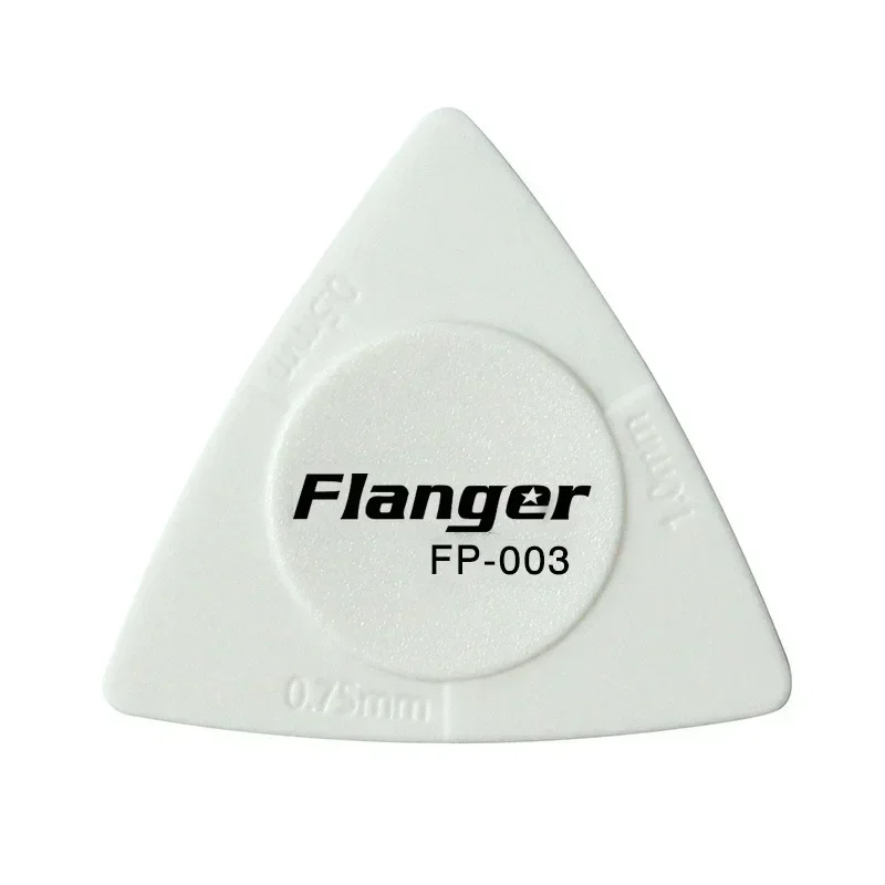1pcs 0.5/0.75/1mm Guitar Picks Triangle Black White Multi-thickness Anti-slip Style ABS Material Picks Guitar Accessories FP-003