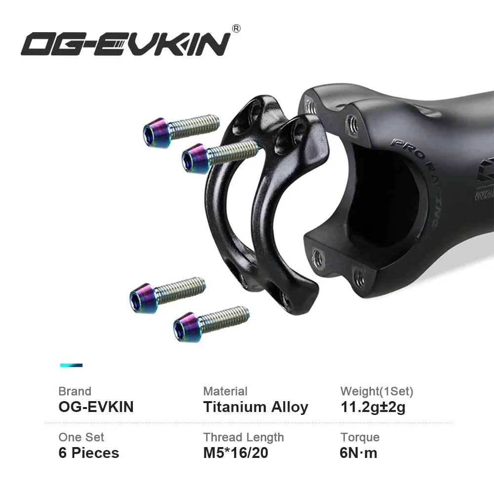 OG-EVKIN T1000 Carbon MTB Bicycle Stem 6/17 Degree 31.8mm