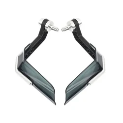 Motorcycle Handguard Shield - Windproof Protective Gear for Motorbike and Motocross (Silver)