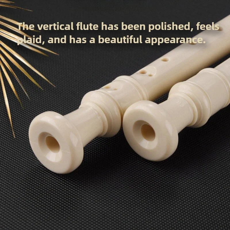 ABS Resin Clarinet Flute Beginner Play Sound Therapy Treble 8 Holes C Key Recorder Healing Yoga Meditation Orff Instruments