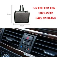 Bouton de plectre de direction du vent pour climatisation, pièce interdite, clip de carte de sortie, BMW Série 3, E90, E91, E92, EHauin 1
