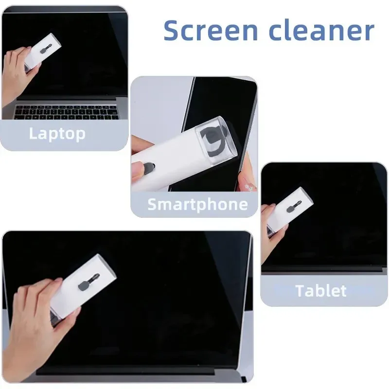 Kit di pulizia tastiera 7-in-1 per laptop con estrattore di tasti, set di spazzole multifunzionali per la pulizia di tastiere, Airpods e telefoni - Image 3