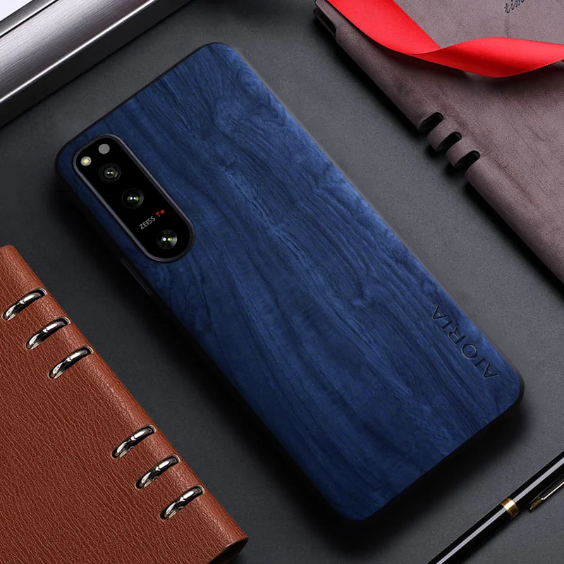 حافظة جلدية لسوني اريكسون 5 ii v ii ، نمط الخيزران...