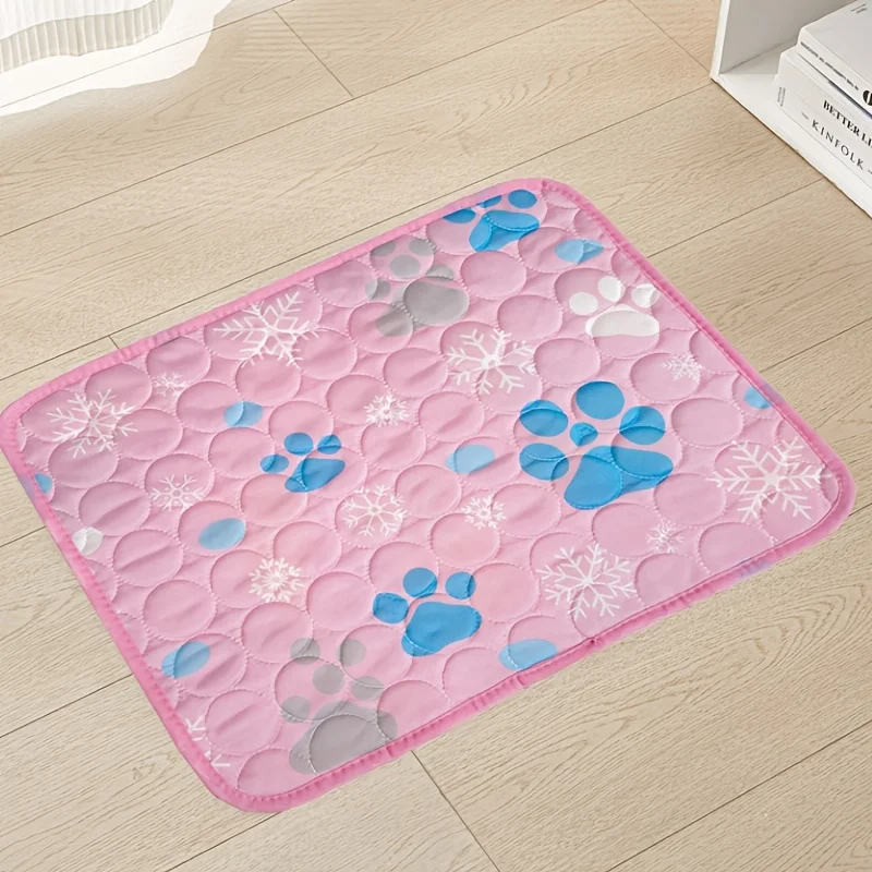 Sommerliche, strapazierfähige, rutschfeste Hundekühlmatte – Waschbar, eiskalt, seidenweiche Haustiermatratze, geeignet für den Innen- und Außenbereich_voghion.com