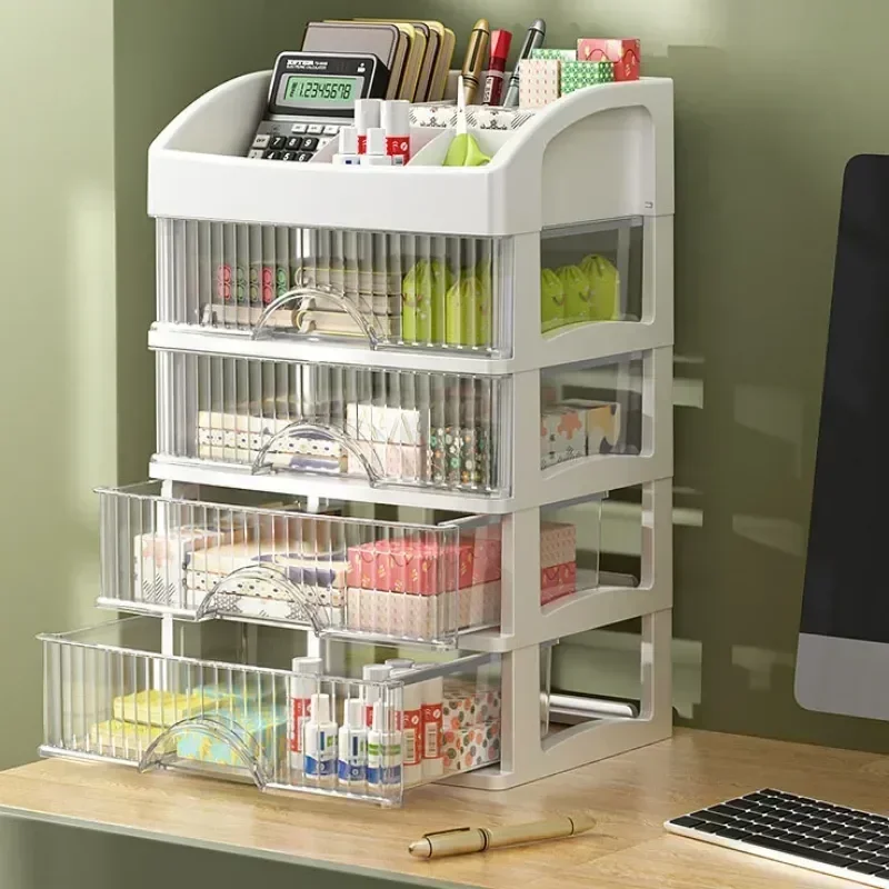 Hot Drawer Makeup Organizer Large Capacity Plastic Makeup Storage Box Lipstick Holder Large Capacity Office Supplies Storage Box 2