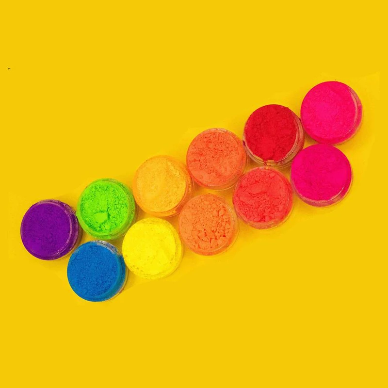 Nail Pigment Mica Powder 12 Jar Ultrathin Bright Matte Pigment Powder Neon Eyeshadow Stack Pigment Set Mica Cosmetic Neon Stackable Rainbow FD22
