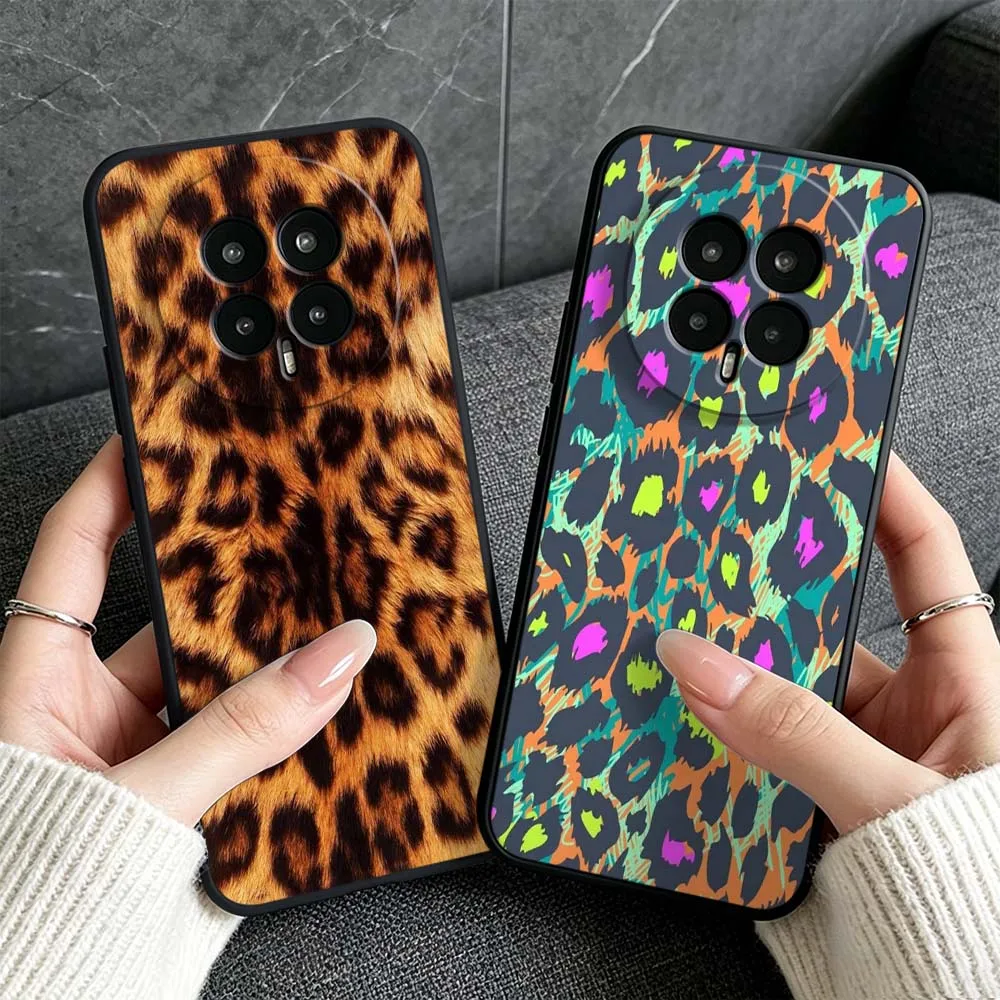 Leopard Print Brown Black Phone Case