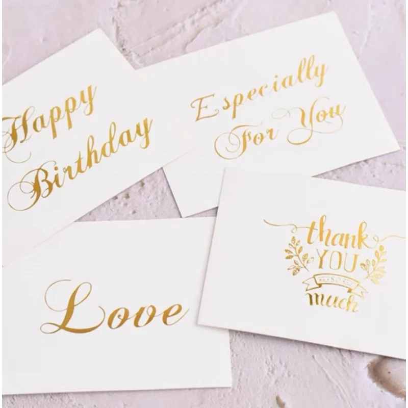 Customized product、Made In China Luxury Gold Foil Printing Greeting Paper Card Custom
