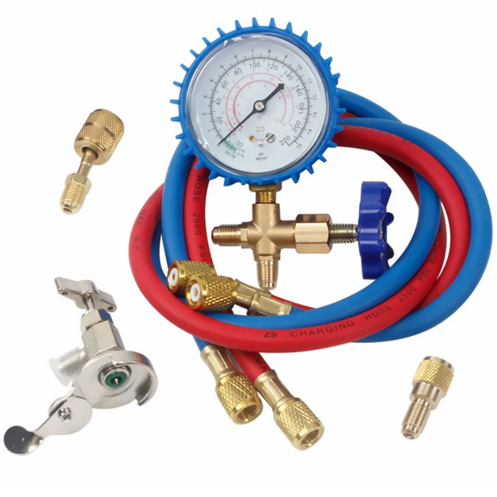 

Refrigerant Pressure Gauge AC Refrigeration System Charging Service Charge Hose Air Conditioner Conditioning Tool