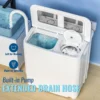 Portable Washing Machine, 17.6 lbs Mini Small Laundry Washer Combo with Spin Dryer, Compact Twin Tub Washer Machine for Apartmen 3