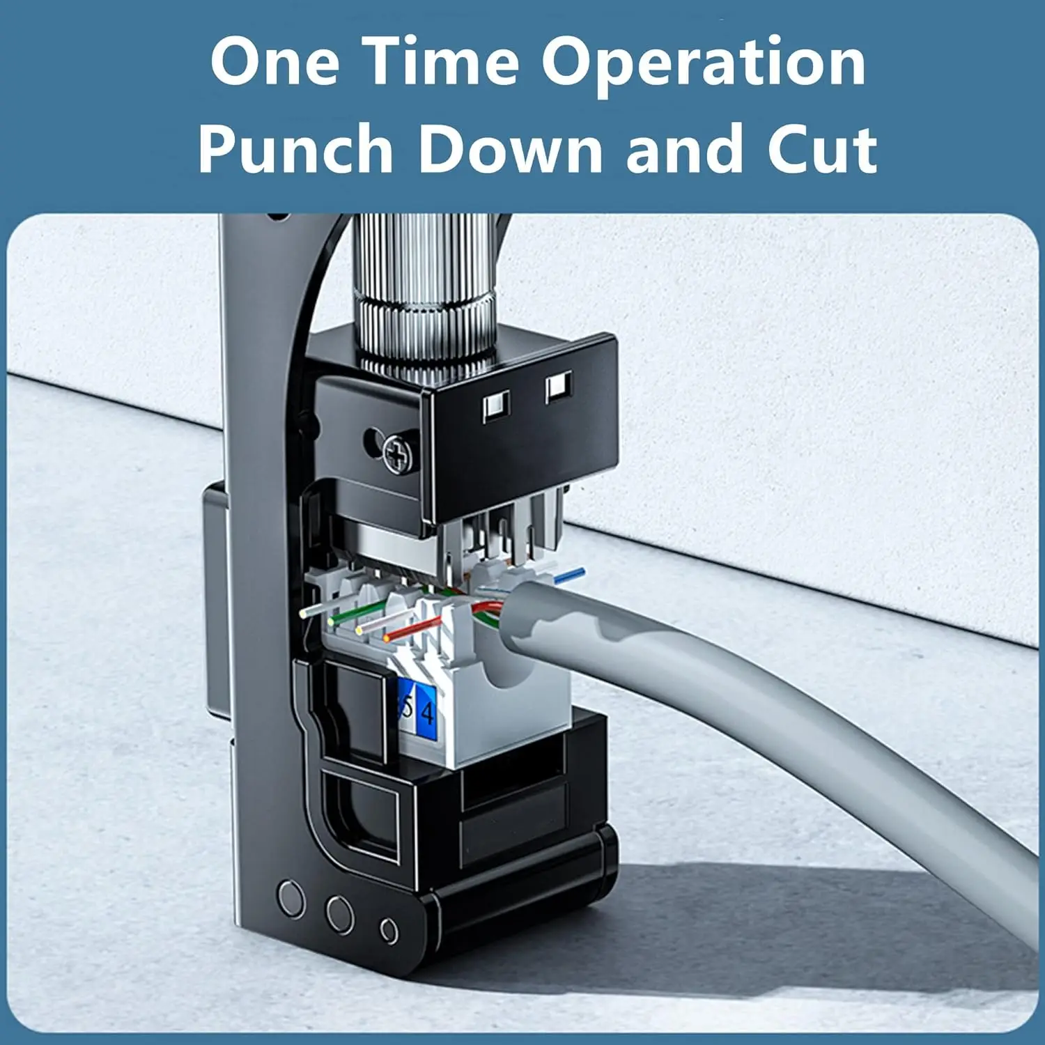 Zoerax-keystone Jack Punch Down Ferramenta 90 Graus Modular Específico Fit Cat5 5e Cat6 6a Adaptador Terminação Rápida Crimper - Imagem 5