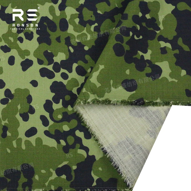 50% Nylon 50% Cotton fabric Denmark camo tactical fabric