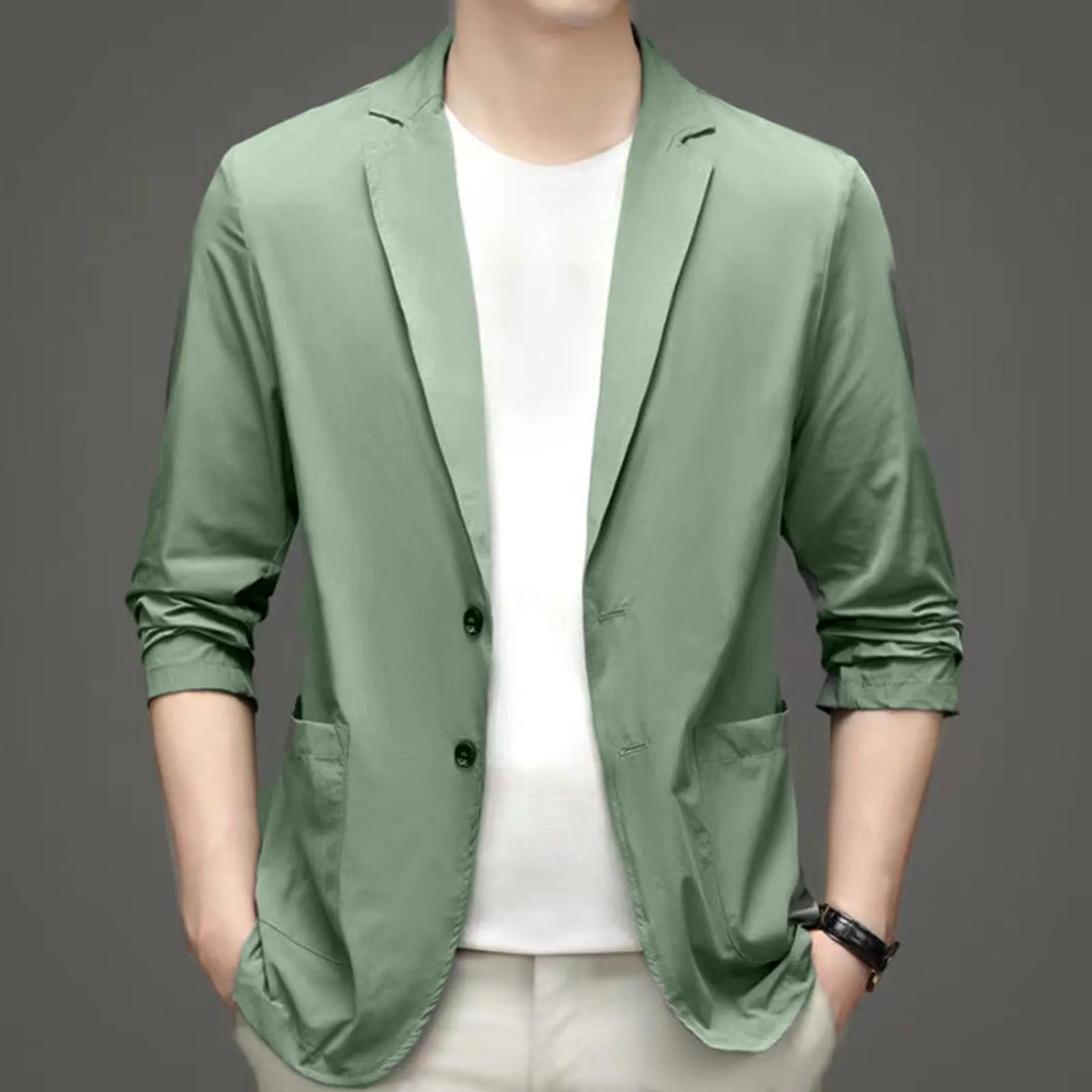 business shirt jacket men autumn casual coat button up tops office work clothes 2023 new Business Shirt Jacket Men Autumn Casual Coat Button up Tops Office Work Clothes 2023 New 4