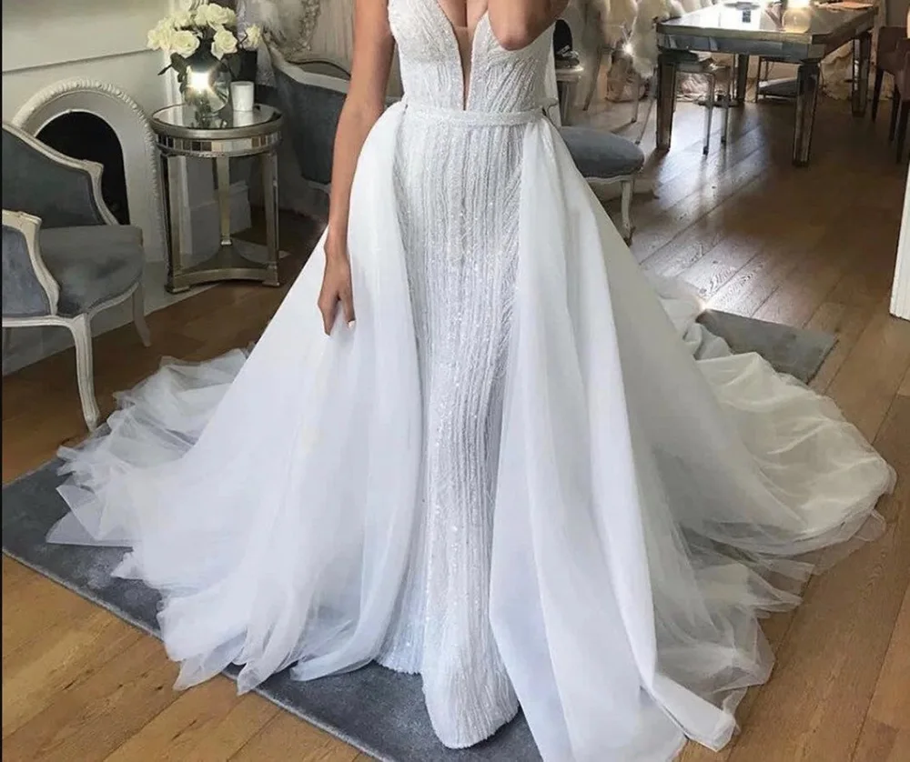 Open Waist 5 Layers Soft Tulle Detachable Skirt Wedding Removable Train Tulle For Dress Bridal Overskirt Custom Made Accessories