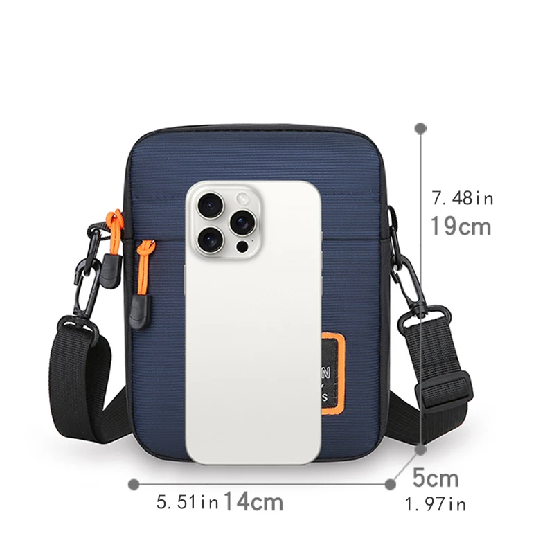 1 shoulder bag, unisex business bag, daily commuting bag, mobile phone bag, crossbody bag