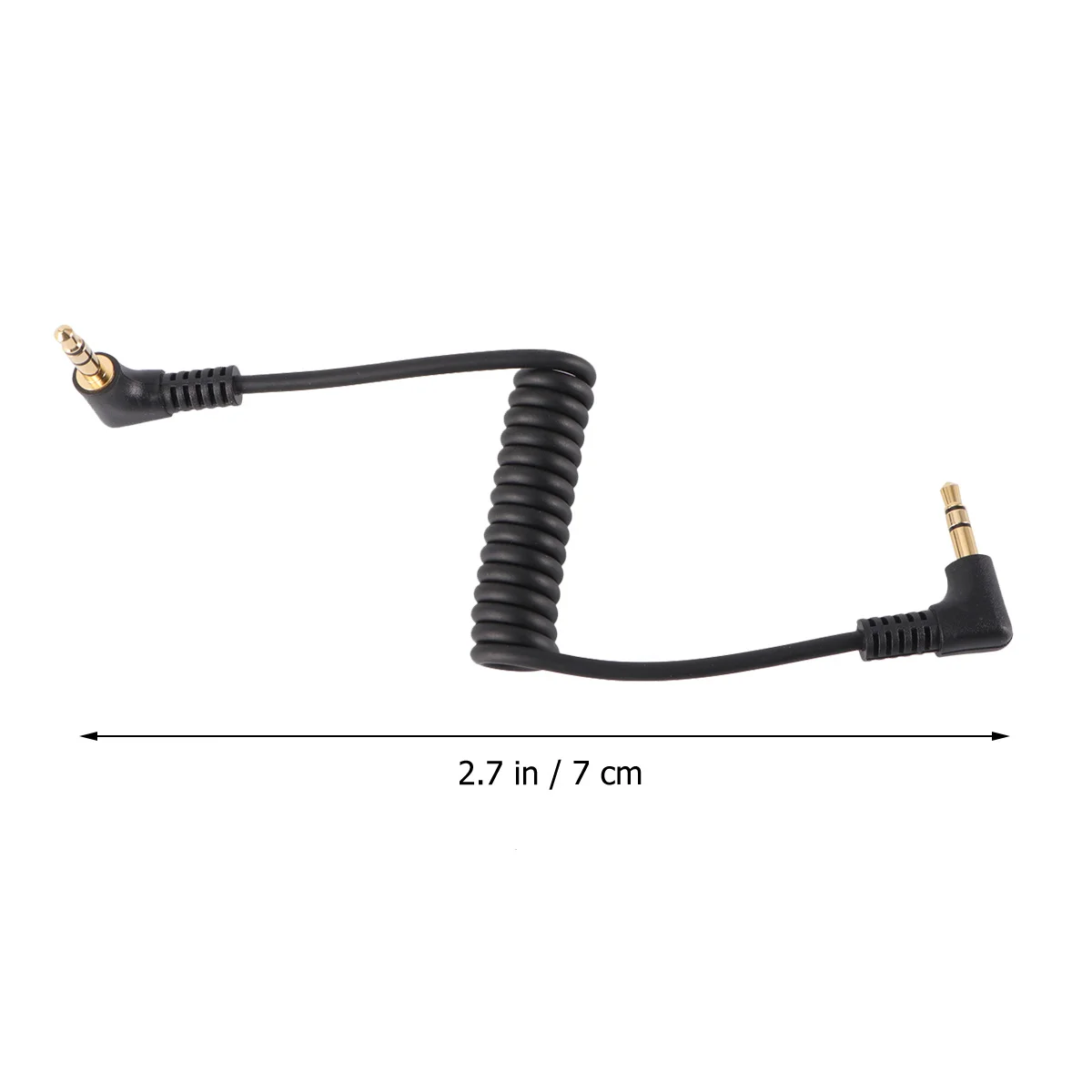 3.5mm Jack Elbow Male to Male Stereo Cable Lightweight Portable Durable Audio Conversion for Mobile Phone Speaker Car