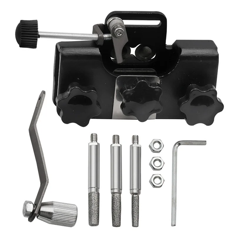 Compact Aluminum Chainsaw Sharpener with Grinder Stones