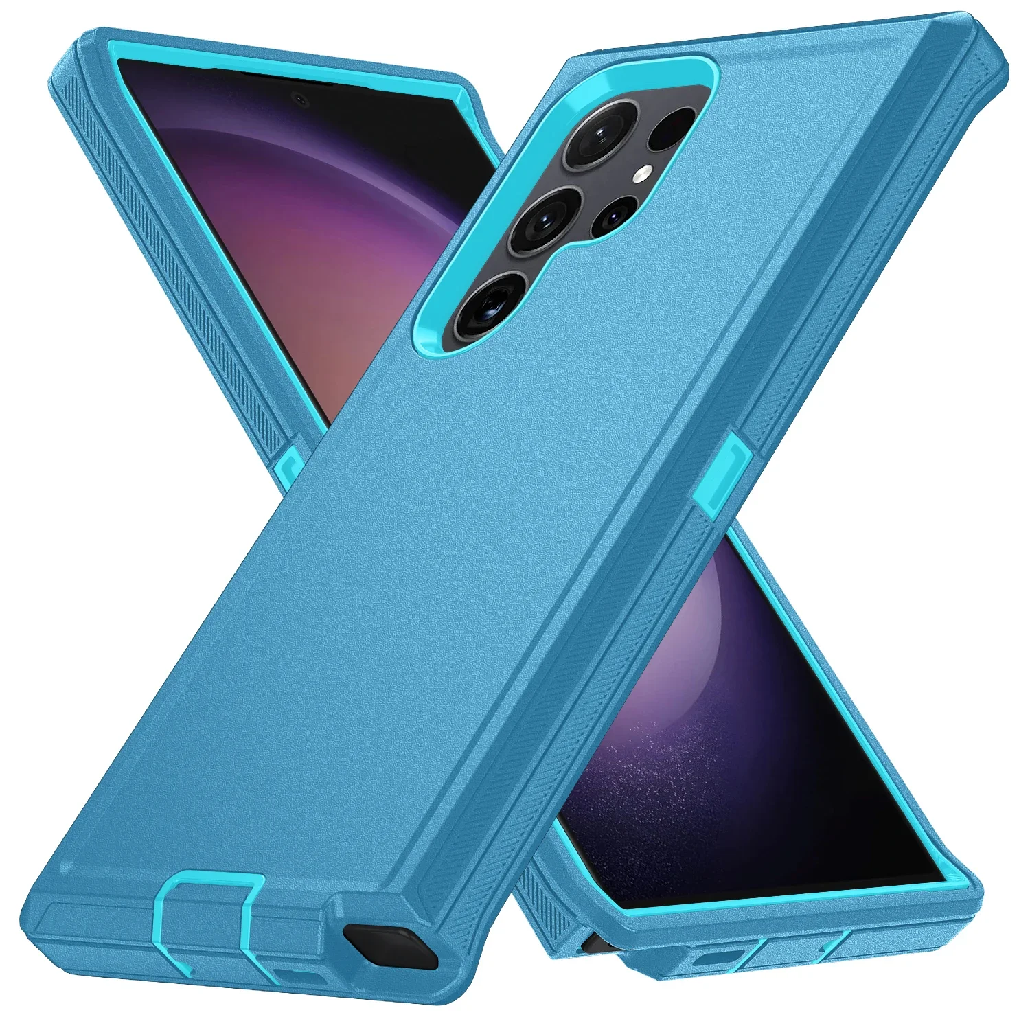 Shockproof Armor Symmetry Series Protective Case with Stand - Durable Hard PC+TPU Cover