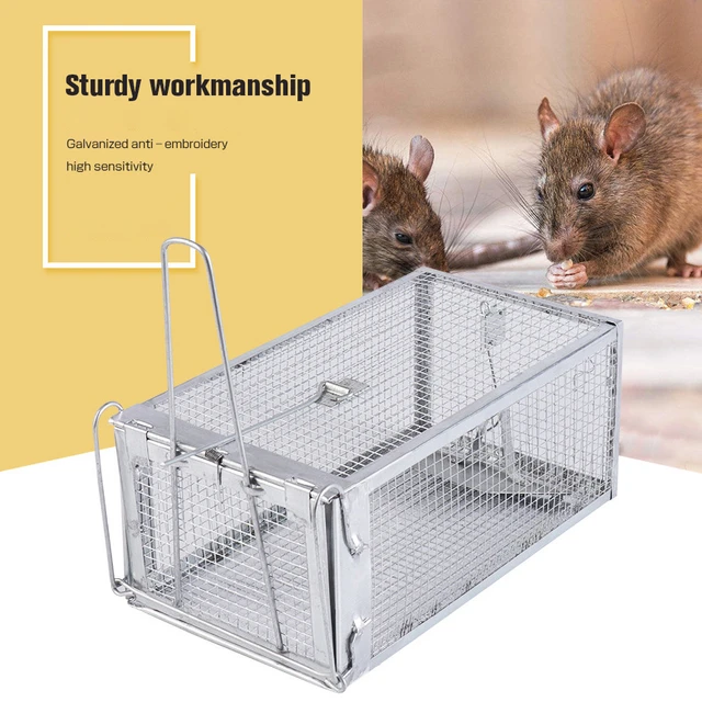 Reusable Mouse Trap Cage Metal Mice Rodent Rats Catcher Pest Control  Products Garden Outdoor Household Gadgets