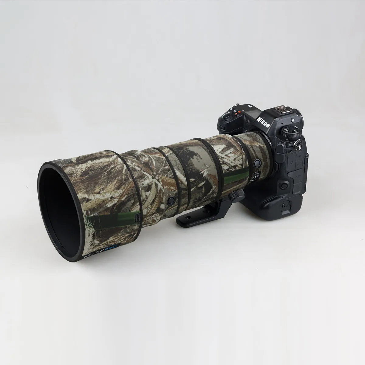 ROLANPRO Beschermhoes voor Sony FE 300mm F2.8 GM OSS, Camouflage Krasbestendig Natuurfotografie - #UCP Digitaal Grijs