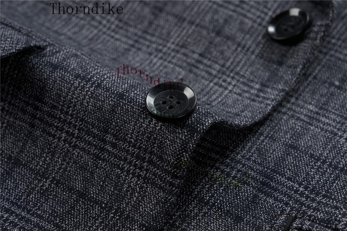 Thorndike 2023 Classic Glen Plaid 3 Piece Vintage Men Suits Winter Jacket Vest Pants Tailor-Made Business Office Wedding 6