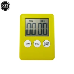 Magnetic Digital Kitchen Timer with LCD Display and Loud Alarm (Yellow)