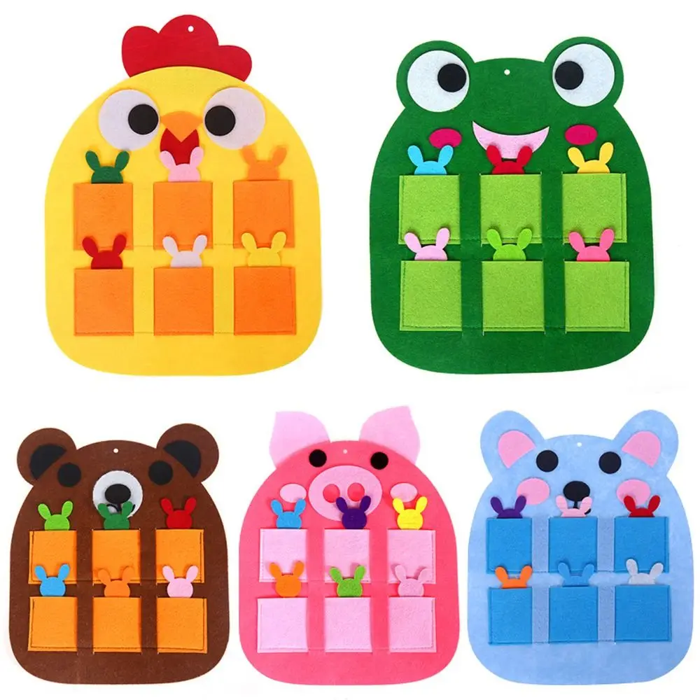 

Non-woven Fabric Morning Check Bag Attendance Record Animals Kindergarten Teaching Tools Teaching Aids Brain Development Game