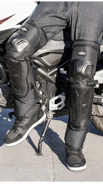 Jambières de moto noires pour hommes et femmes, protège-genoux longs,  protège-genoux, coupe-vent, moulant, ourcycliste, sourire au chaud, hiver