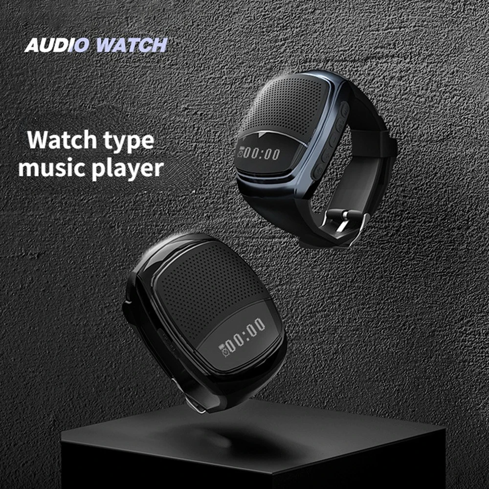 B90 Running Wrist Hand Buetooth Watch Portable Loudly Speaker Sports Music FM Radio Support 8GB 16GB TF Memory Card