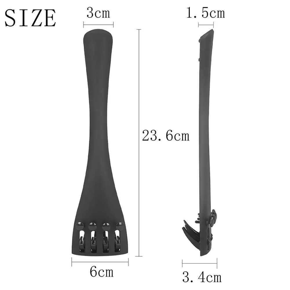 Cello Tailpiece 4/4 Cello Composite Tailpiece With 4-Tuners Carbon Fiber Metal Cello Stringboard Musical Instruments Parts