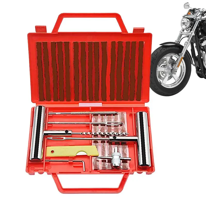 

Tire Repair Kit 23Pcs Heavy Duty Tire Plug Set Universal Tire Repair Tools To Fix Punctures And Plug Flats Patch Kit For Car
