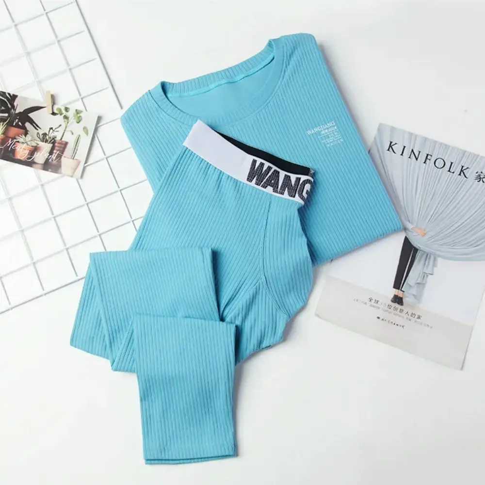 New Winter Thermal Underwear Men  First Layer 2 Pieces Under Panties  Undershirts Keep Warm Clothing Elastic Breathable Cotton