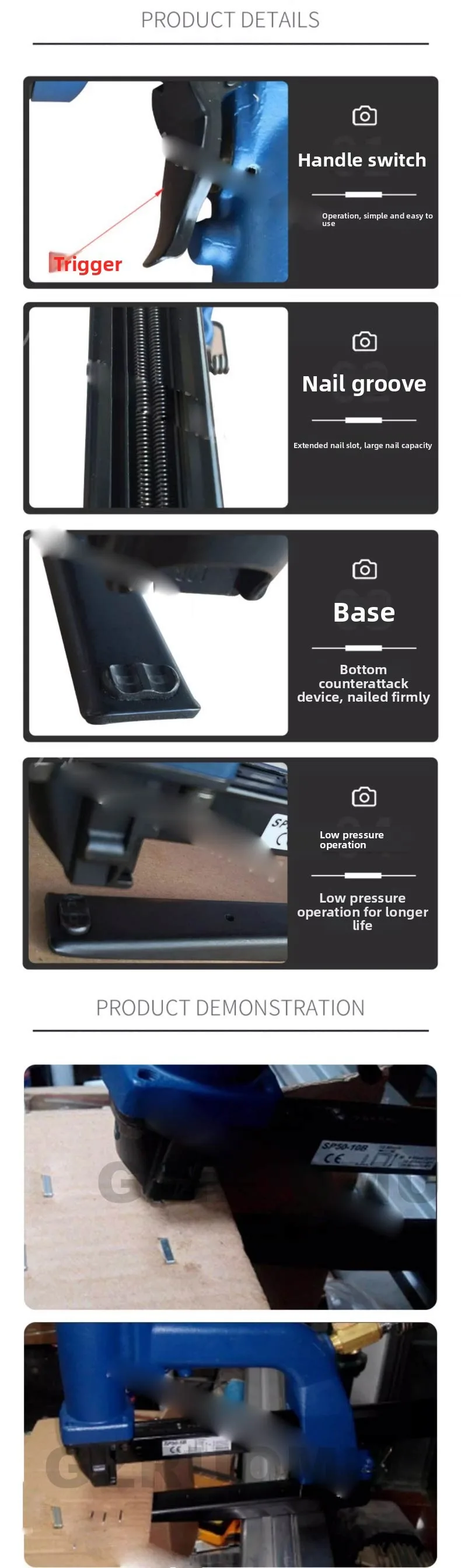 High Quality Side Carton Stapler Pneumatic Side/Tray Staplers for Small Box Used