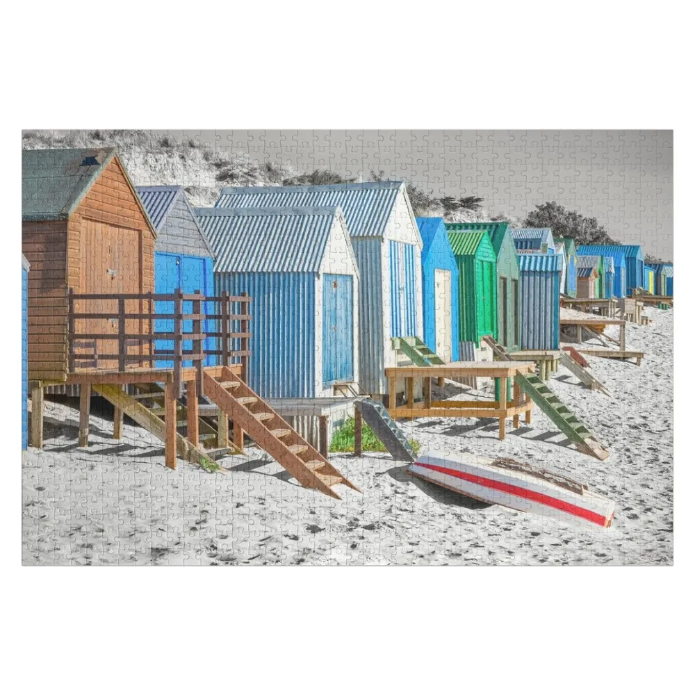 

Abersoch beach huts BHCSpan Jigsaw Puzzle Photo Personalized Gifts Customs With Photo Wood Photo Personalized Puzzle