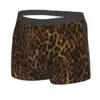 Cheetah Fur Men Boxer Briefs Breathable Creative Underpants High Quality Print Shorts Birthday Gifts 2