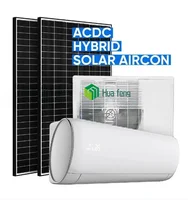 Hybrid Solar Mini-Split Air Conditioner Heat Pump AC/DC Solar Cell Air Conditioner,9000BTU-12000BTU,Plug-n-Cool, 1