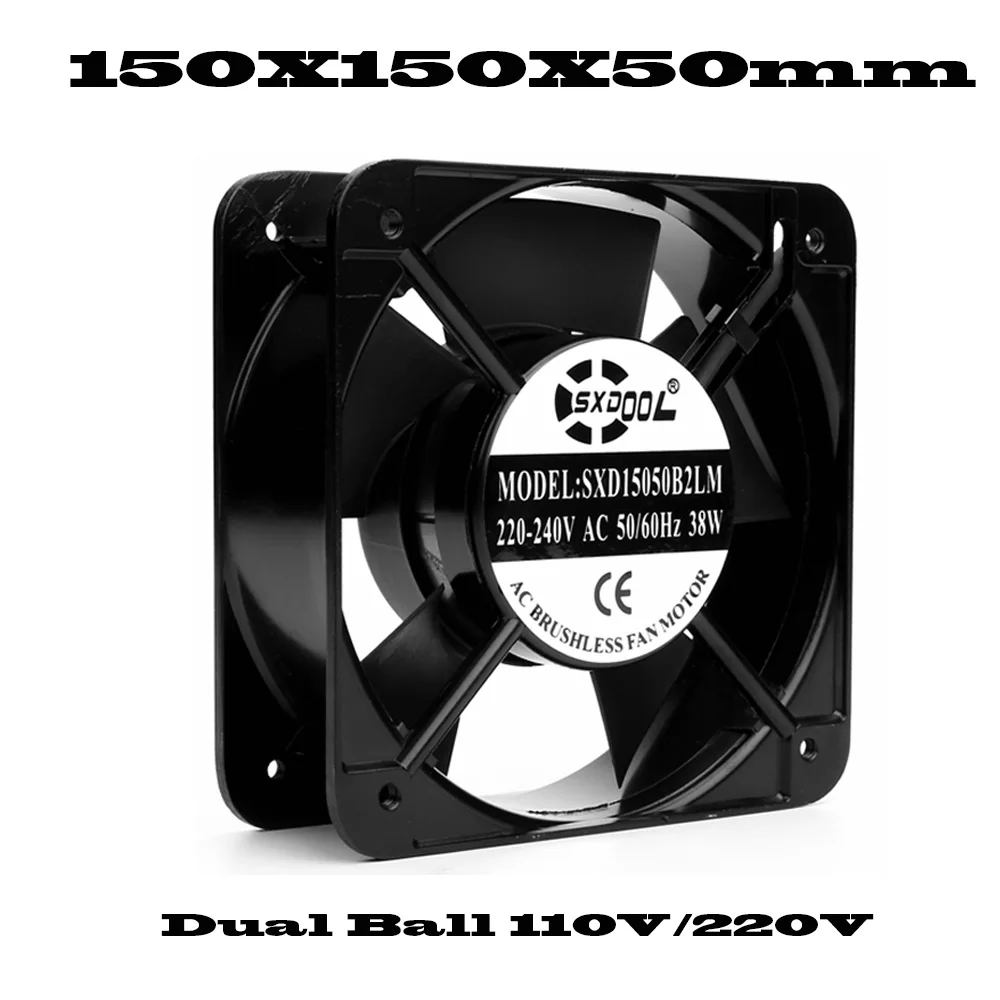 Ventilador de Refrigeração Industrial dos Armários do Case Rolamento de Esferas Duplo Fios ca 110v 115v 220v 230v 80 mm 92 mm 110 mm 120 mm 150 Milímetros 172 Milímetros 200 Milímetros - Imagem 5