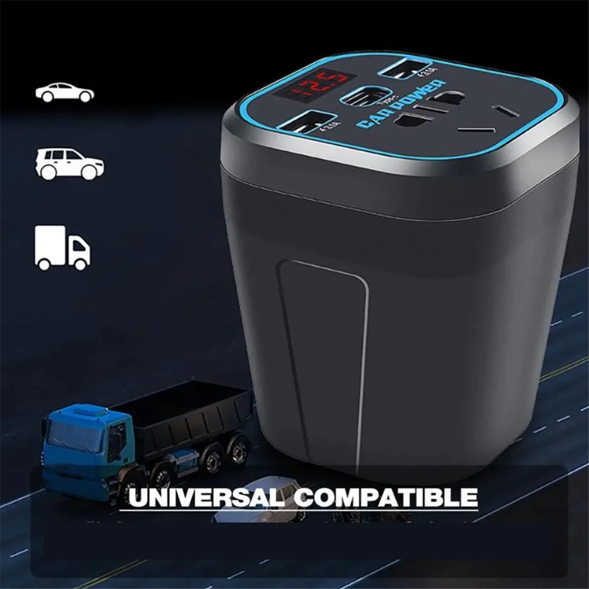 차량용 충전기 인버터 전원 인버터, 12V 24V DC 220V AC 컨버터, 자동차 어댑터 플러그 소켓, 신제품