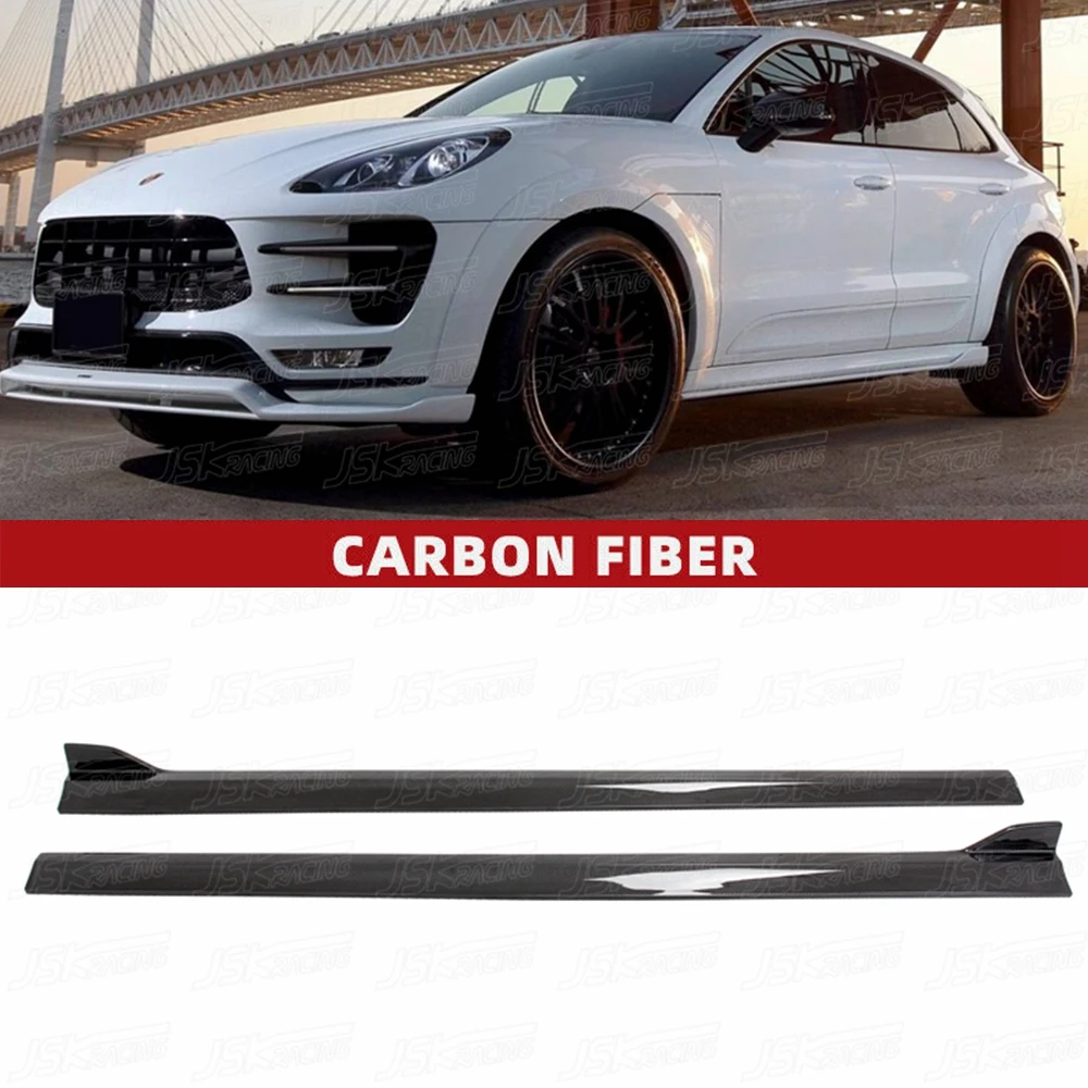 Uno Stile Minigonne Laterali In Fibra Di Carbonio Per Porsche Macan Turbo 2014-2018 (Muslimate)
