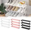 4 Tier Stainless Steel Shoe Rack Organizer, Independent Shoe Cabinet MultiFunctional Entrance Shoe Cabinet Corridor Shoe Cabinet 2