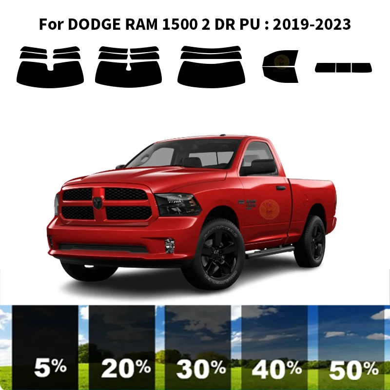 

Нанокерамическая Автомобильная УФ-пленка Precut для окон, автомобильная пленка для окон DODGE RAM 1500 2 DR ПУ 2019-2023