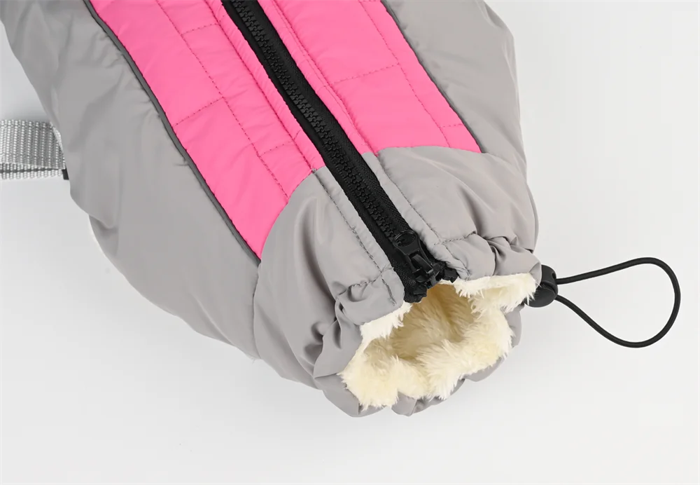 Winter Dog Jacket with Harness Waterproof Outdoor Pet Coat for Small Large Dogs Reflective Thicken Warm Dog Clothes Vest Jacket
